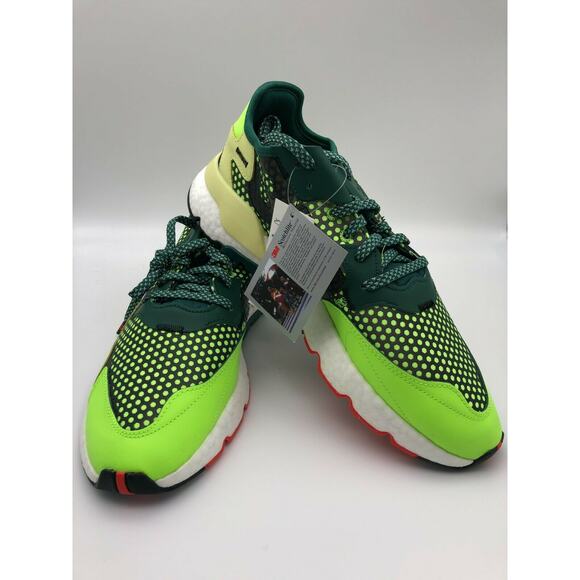 Adidas Nite Jogger Sneakers Green/White 3M Reflective EF5406 Men’s Size 12 NWT - Picture 16 of 16